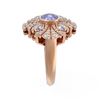 Image 2 : 2.32 ctw Tanzanite & Diamond Ring 18K Rose Gold