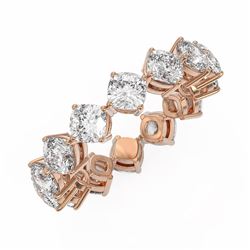 4 ctw Cushion Cut Diamond Designer Ring 18K Rose Gold