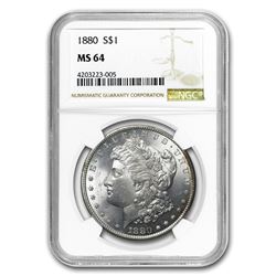1880 Morgan Dollar MS-64 NGC