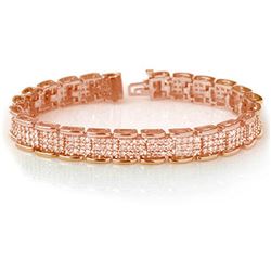 7.0 ctw Certified VS/SI Diamond Bracelet 14k Rose Gold