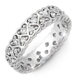 1.0 ctw Certified VS/SI Diamond Ring 18k White Gold