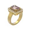 Image 1 : 5.57 ctw Morganite & Diamond Ring 18K Yellow Gold
