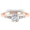Image 1 : 1.04 ctw Certified VS/SI Diamond Solitaire Ring 14k Rose Gold