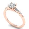 Image 2 : 1.04 ctw Certified VS/SI Diamond Solitaire Ring 14k Rose Gold