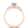 Image 3 : 1.04 ctw Certified VS/SI Diamond Solitaire Ring 14k Rose Gold