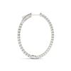 Image 3 : 1 ctw Diamond VS/SI Certified 22 MM Hoop Earrings 14k White Gold
