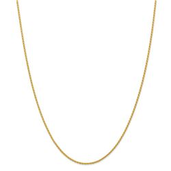 14k Gold 1.5 mm Parisian Wheat Chain Necklace - 24 in.