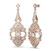 Image 2 : 6.56 ctw Diamond Earrings 18K Rose Gold