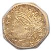 Image 2 : 1873 Indian Octagonal 25 Cent Gold MS-64 PCGS (BG-793)