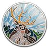 Image 1 : 2018 Canada 1 oz Proof Silver $20 Canadian Mosaics: Caribou