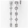 Image 3 : 2.9 ctw Mix cut Diamonds Designer Earrings 18K White Gold