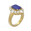 Image 1 : 8.54 ctw Sapphire & Diamond Ring 18K Yellow Gold