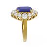 Image 2 : 8.54 ctw Sapphire & Diamond Ring 18K Yellow Gold
