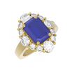 Image 3 : 8.54 ctw Sapphire & Diamond Ring 18K Yellow Gold