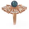 Image 2 : 2 ctw Diamond & Pearl Ring 18K Rose Gold