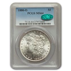 1880-O Morgan Dollar MS-64 PCGS CAC