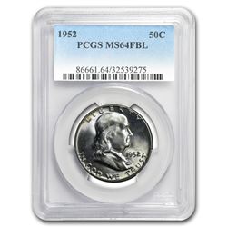 1952 Franklin Half Dollar MS-64 PCGS (FBL)
