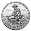 Image 1 : 1986 1 oz Silver Round - Engelhard Prospector (Eagle Reverse)