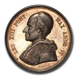 1881 Papal States AR Medal Leo XIII SP-64 PCGS