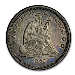 1860-O Liberty Seated Quarter XF (Details)