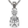 Image 1 : 1.25 ctw Pear Cut Diamond Designer Necklace 18K White Gold
