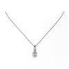 Image 2 : 1.25 ctw Pear Cut Diamond Designer Necklace 18K White Gold