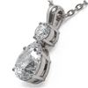 Image 3 : 1.25 ctw Pear Cut Diamond Designer Necklace 18K White Gold