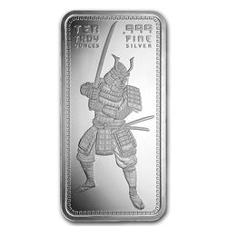 10 oz Silver Bar - Samurai Warrior
