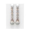 Image 1 : 5.79 ctw Diamond & Pearl Earrings 18K Rose Gold