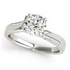 Image 2 : 1.32 ctw Certified VS/SI Diamond 2pc Wedding Set 14k White Gold