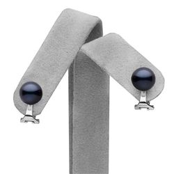Black Akoya Pearl Clip-On Earrings