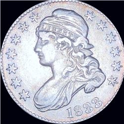 1833 Capped Bust Half Dollar LIGHTLY CIRCULATED
