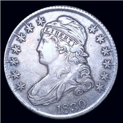 1830 Capped Bust Half Dollar LIGHLTY CIRCULATED
