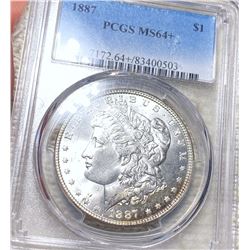 1887 Morgan Silver Dollar PCGS - MS64+