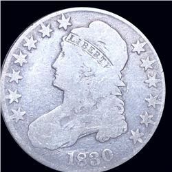 1830 Capped Bust Half Dollar NICELY CIRCULATED