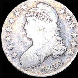 1830 Capped Bust Half Dollar NICELY CIRCULATED