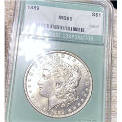 1889 Morgan Silver Dollar NTC - MS65
