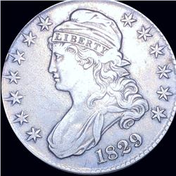 1829 Capped Bust Half Dollar NEARLY UNCIRCULATED