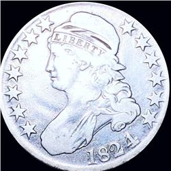 1824 Capped Bust Half Dollar NICELY CIRCULATED