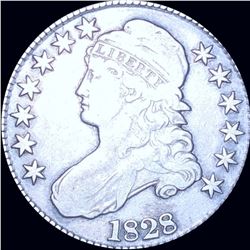 1828 Capped Bust Half Dollar LIGHTLY CIRCULATED
