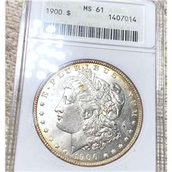 1900 Morgan Silver Dollar ANACS - MS61