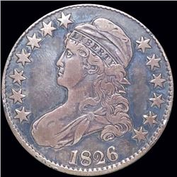 1826 Capped Bust Half Dollar LIGHTLY CIRCULATED