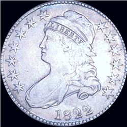 1822 Capped Bust Half Dollar LIGHTLY CIRCULATED