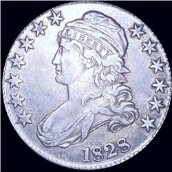1828 Capped Bust Half Dollar LIGHTLY CIRCULATED