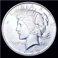 1922 Silver Peace Dollar CLOSELY UNCIRCULATED