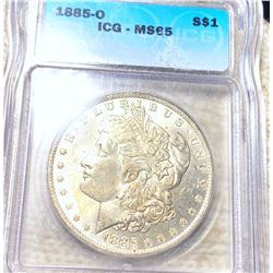 1885-O Morgan Silver Dollar ICG - MS65
