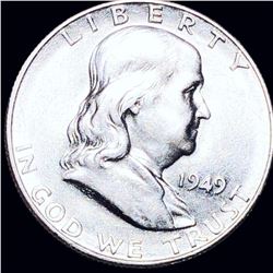 1949-S Franklin Half Dollar CLOSELY UNCIRCULATED