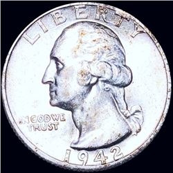 1942-S Washington Quarter NEARLY UNCIRCULATED