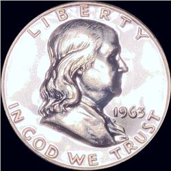 1963 Franklin Half Dollar CHOICE PROOF