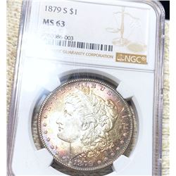 1879-S Morgan Silver Dollar NGC - MS63